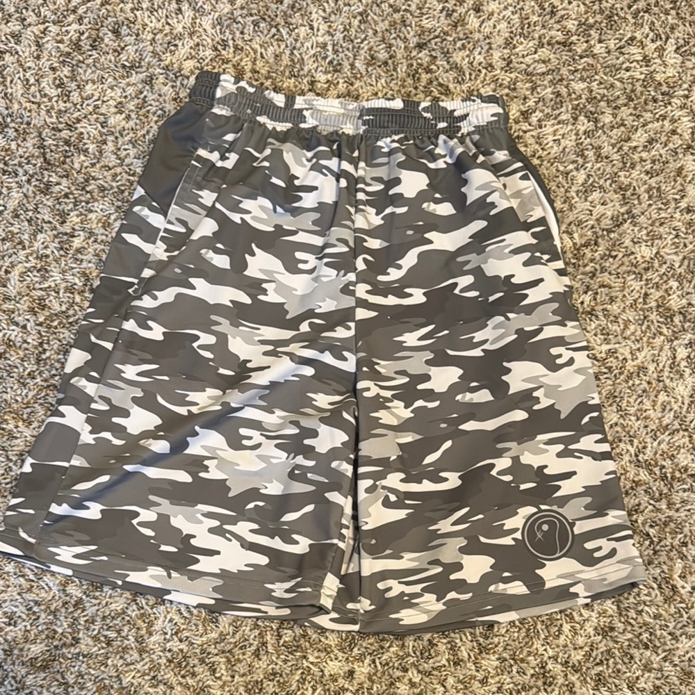 LAX SO HARD Gray Camo Men's Shorts